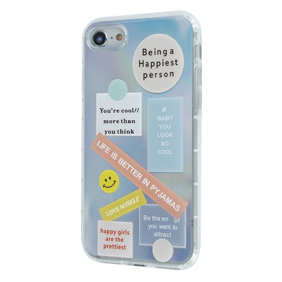TPU Gradient Smile Popsockets Case Apple Iphone 7/8