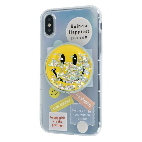TPU Gradient Smile Popsockets Case Apple Iphone X/Xs