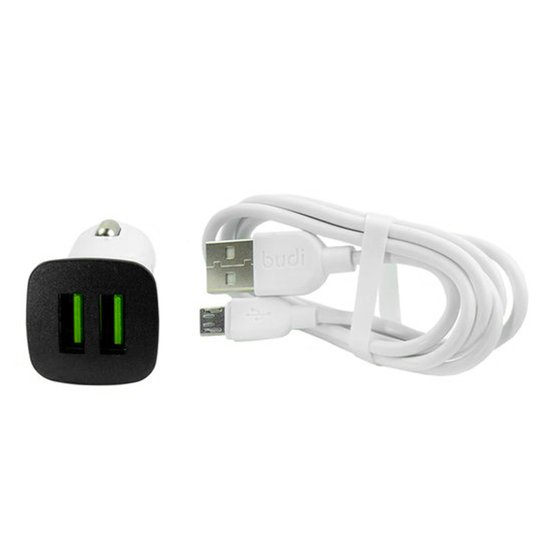 CC631T - Budi Car Charger 12W 2.4A + Cable Type-C