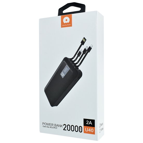 Power Bank WUW U40 20000 mAh with cabel USB