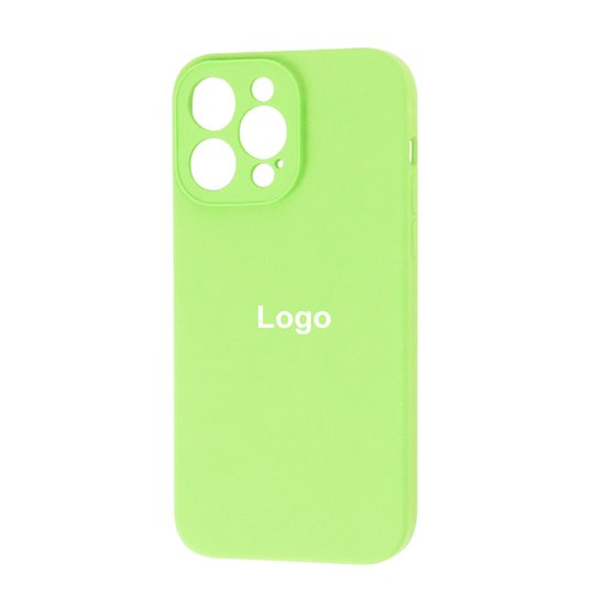 Square Full Silicone Case Close Camera iPhone 13 Pro Max