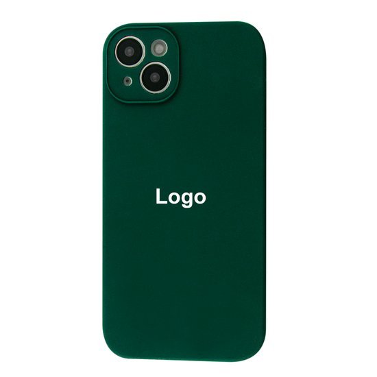 Square Full Silicone Case Close Camera iPhone 14