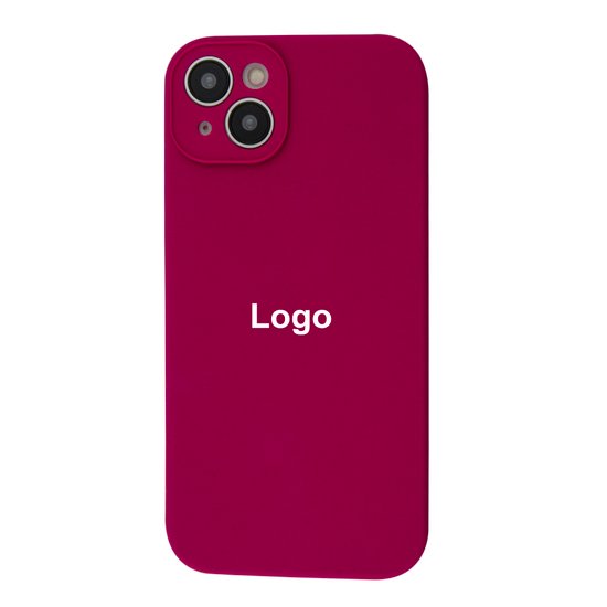 Square Full Silicone Case Close Camera iPhone 14