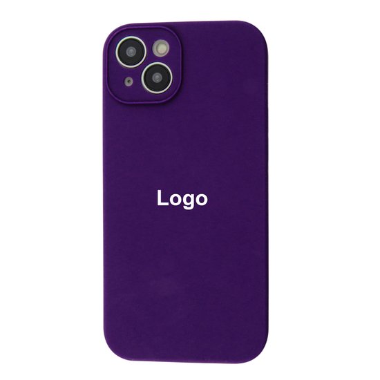 Square Full Silicone Case Close Camera iPhone 14