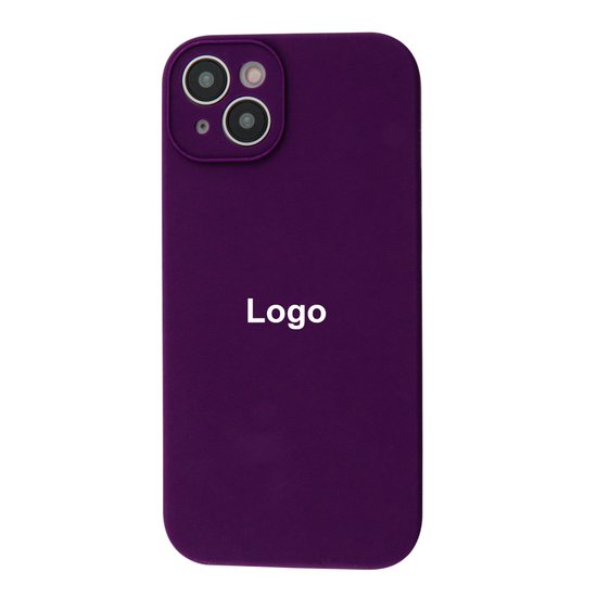 Square Full Silicone Case Close Camera iPhone 14