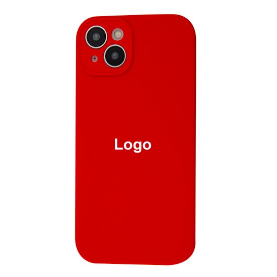 Square Full Silicone Case Close Camera iPhone 14