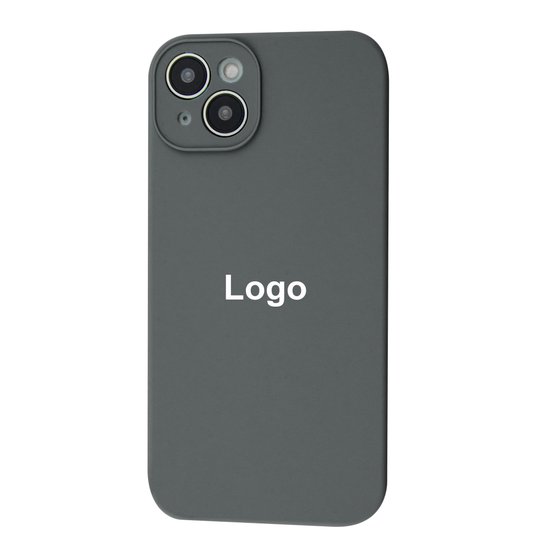 Square Full Silicone Case Close Camera iPhone 14 Plus