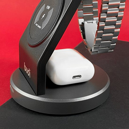 WL4200B Budi Wireless Charging 3 in 1 Magnetic