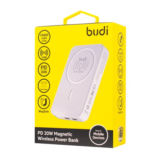 M8J081 - Power Bank 10000mAh PD 20W Magnetic Wireless