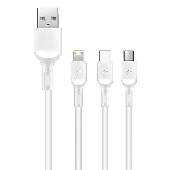 WUW Charging Cable 3in1, 2A  1m X179