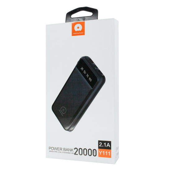 Power Bank WUW Y111 20000 mAh 2 USB