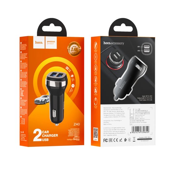 АЗУ Hoco Z40 Superior (2 USB)