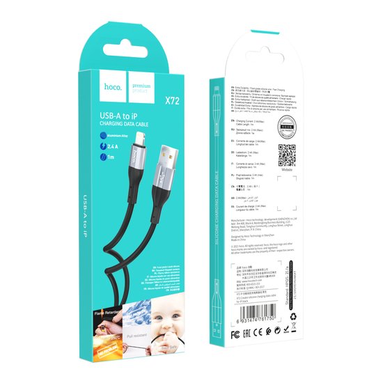 Кабель Hoco X72 Creator Silicone Lightning (1m)