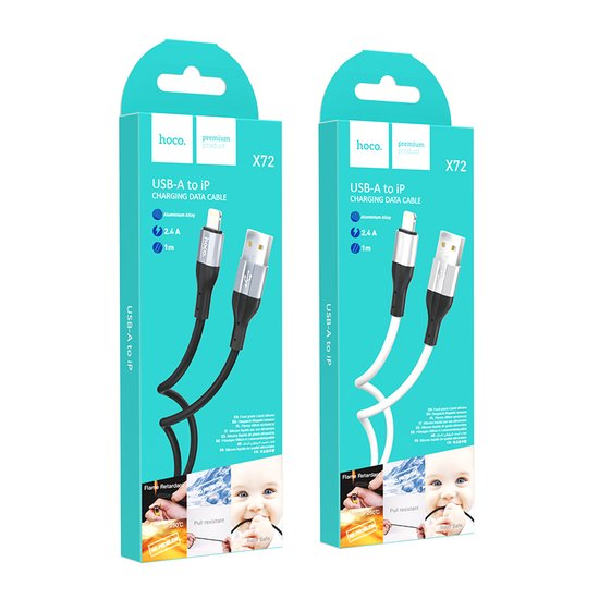 Кабель Hoco X72 Creator Silicone Lightning (1m)