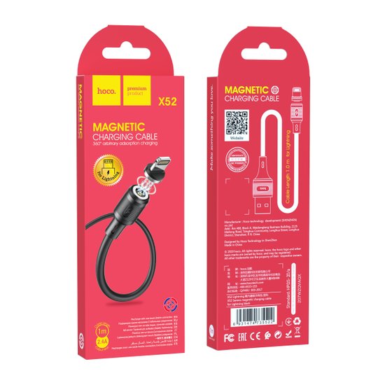 Кабель Hoco X52 Sereno Magnetic Lightning (1m)