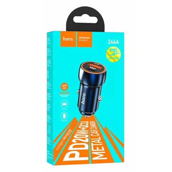 АЗУ Hoco Z46A Blue Whale 20W (Type-C + USB)