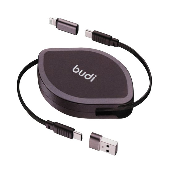 DC535B - 4in1 Retractable cable,1m, 65W/20W PD