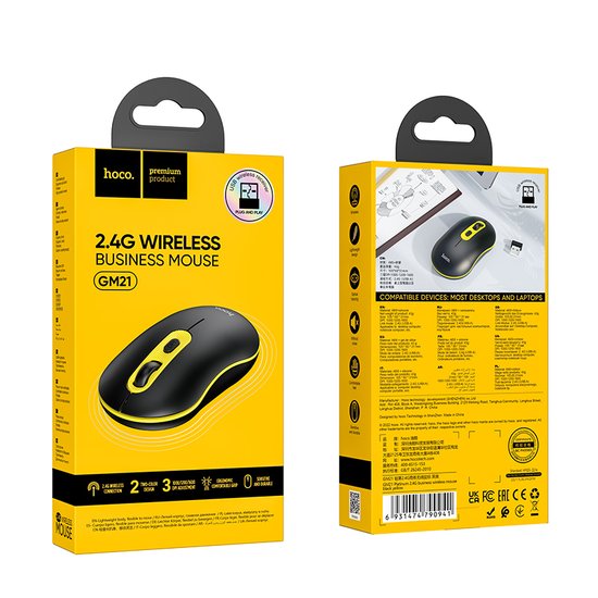 Мышь беспроводная Hoco GM21 Platinum 2.4G business wireless mouse