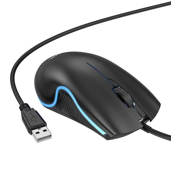 Мышь проводная Hoco GM19 Enjoy gaming luminous wired mouse