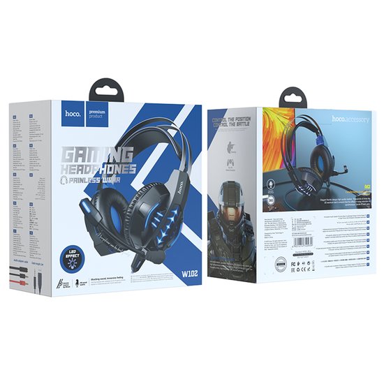 Наушники Hoco W102 Cool tour gaming headphones