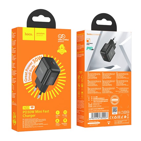 МЗП Hoco N32 Glory PD30W single port charger
