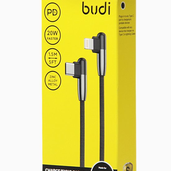 DC199TL Budi Type -  C to lightning cable 1,5m 20W
