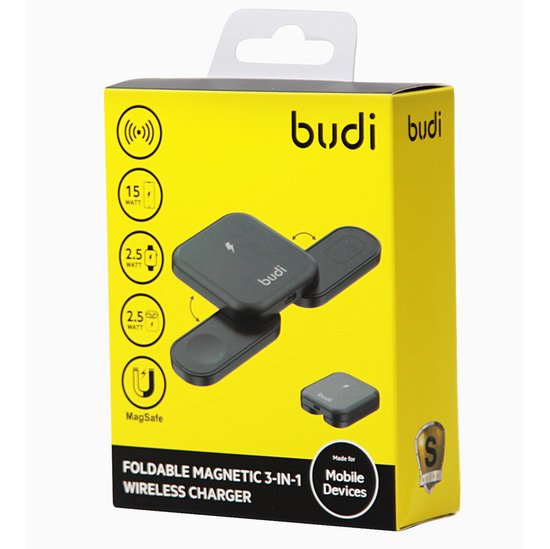 WL4500B Budi Wireless Charging 3 in 1