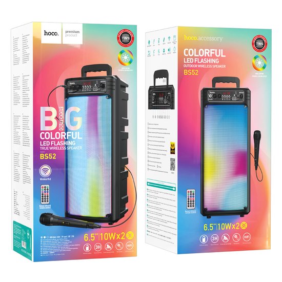 Портативная колонка с микрофоном Hoco BS52 Billowing Outdoor BT Speaker
