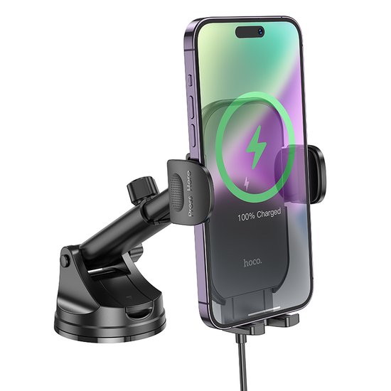 Автодержатель с беспроводной зарядкой Hoco HW5 Journey wireless fast charging car holder