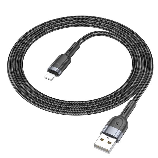 Кабель Hoco U117 Grand intelligent power-off charging data cable iP
