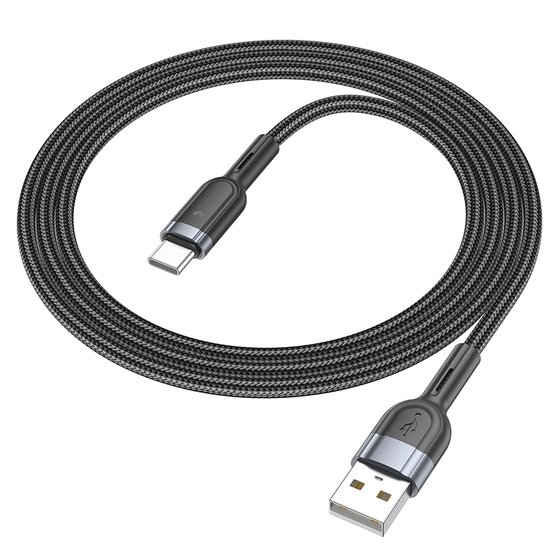 Кабель Hoco U117 Grand intelligent power-off charging data cable Type-C