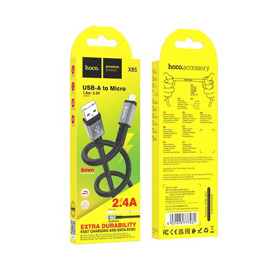 Кабель Hoco X85 Micro Strength charging data cable