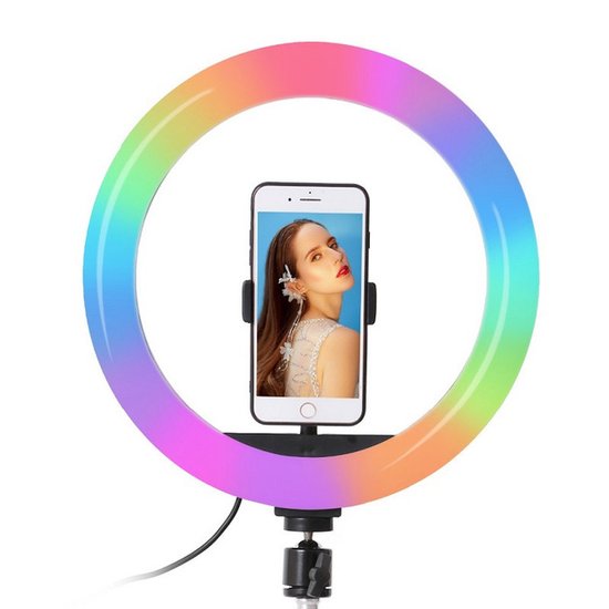 Кольцевая лампа Ring Light RGB200 20см