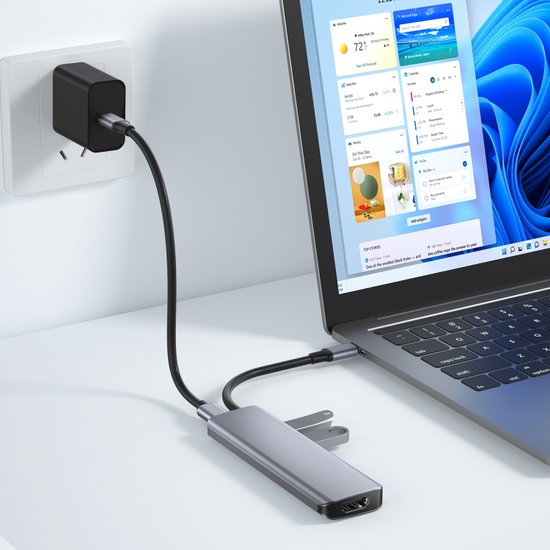 WIWU Переходник A731HC adapter Hub Type-C 7in1 Alpha HDMI, 3xUSB, SD, Type-C