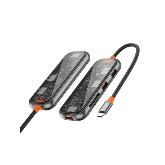 WIWU Адаптер CB005 Cyber HUB 5 in 1 USB-C to USB3 x 3 / SD / Micro SD