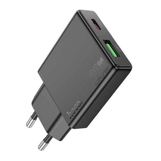 СЗУ Hoco N38 Delgado dual port PD20W+QC3.0 charger
