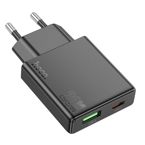 СЗУ Hoco N38 Delgado dual port PD20W+QC3.0 charger