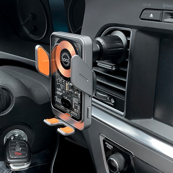 Автотримач HW7 Transparent Discovery Edition Wireless Fast Charging Car Holder(Air Outlet)