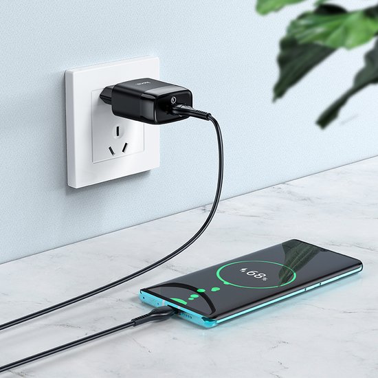 СЗУ Hoco C72Q Glorious single port QC3.0 charger set(Type-C)