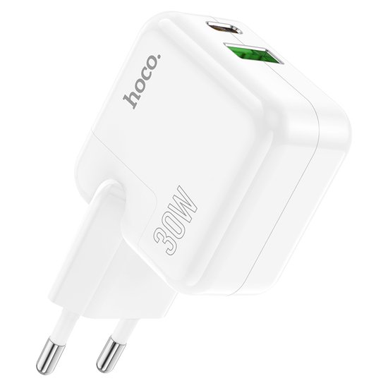 СЗУ Hoco C111A Lucky dual-port PD30W+QC3.0 charger(EU)