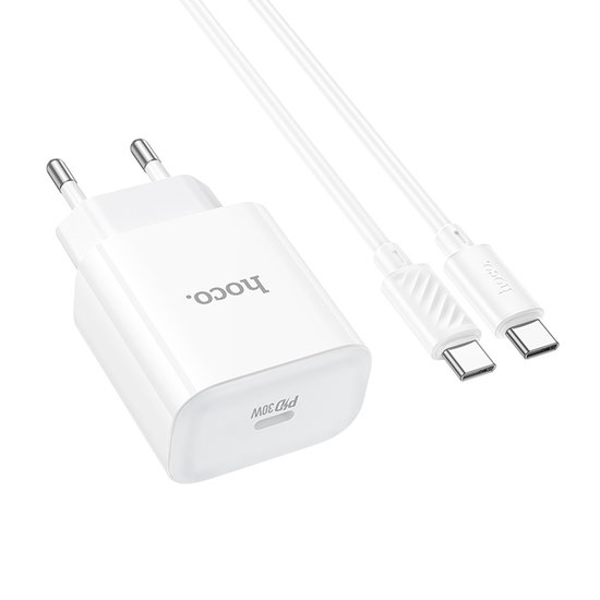 СЗУ Hoco C76A Pro Majestic single port PD30W charger set(Type-C to Type-C)