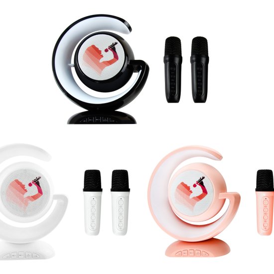 Портативная колонка с микрофонами YS-110 Bluetooth LED