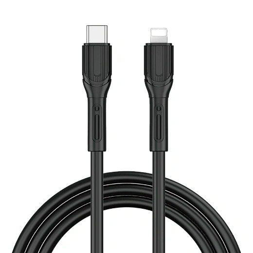 WIWU Кабель Wi-C005 C-L Armor Series High Elastic TPE Fast Charging USB C to Lighting
