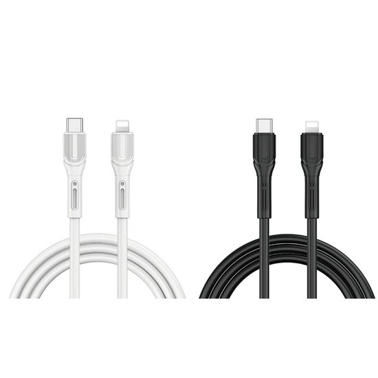 WIWU Кабель Wi-C005 C-L Armor Series High Elastic TPE Fast Charging USB C to Lighting