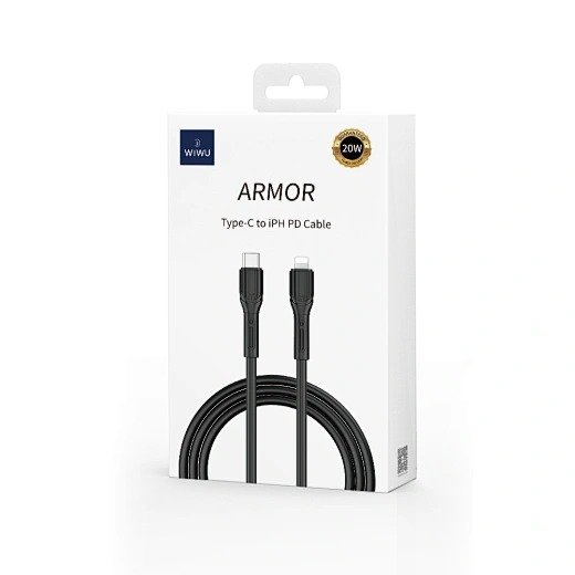 WIWU Кабель Wi-C005 C-L Armor Series High Elastic TPE Fast Charging USB C to Lighting