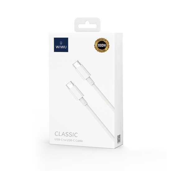 WIWU Кабель Wi-C008 C-C YouPin Data cable 100W max