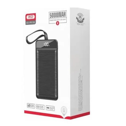 PowerBank XO PR158 50000mAh PD20W+USB QC 22.5W
