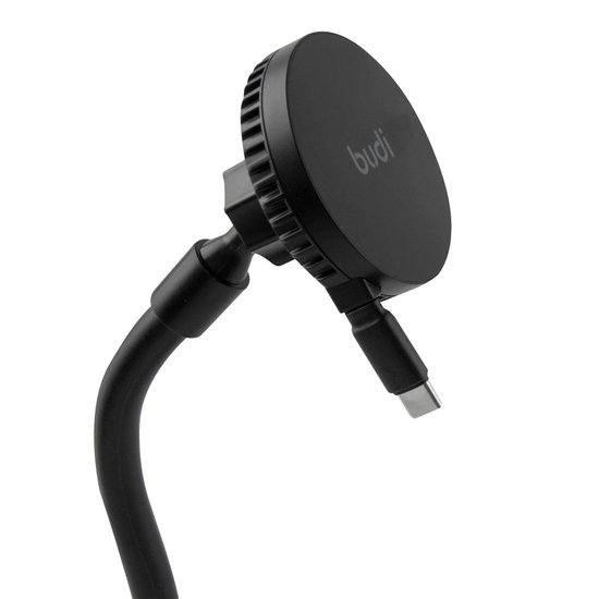 CM579B - Budi  Universal Magnetic Wireless Car Charger and Holder - Windshield + Vent + Retractable