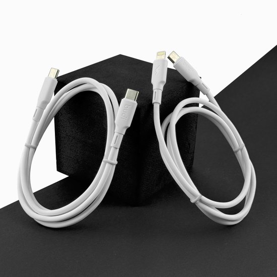 DC256TL10W - Budi Type-C to lightning cable Liquid Silica Gel PD 35W 1m