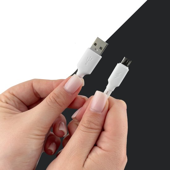 DC256M10W -  Budi USB-A to Micro Cable Liquid Silica Gel 3A 1m